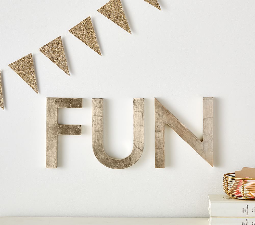 Champagne Lacquer Letters